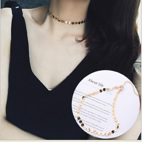 Dây chuyền lấp lánh sequin DC02
