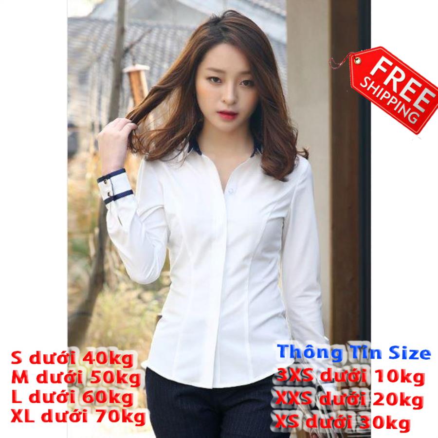 [FREESHIP TOÀN QUỐC] Áo sơ mi nữ,sơ mi công sở tay dài thời trang Hàn chuẩn shop chất liệu kate cao cấp
