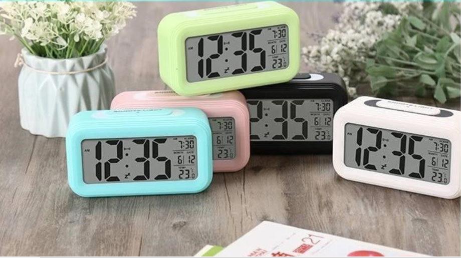 Đồng hồ dành cho học sinh, đồng hồ để bàn, đồng hồ thông minh, chọn ngay đồng hồ lcd led để bàn cao cấp - thiết kế trang nhã, đa chức năng: báo thức, lịch, nhiệt kế, đồng hồ