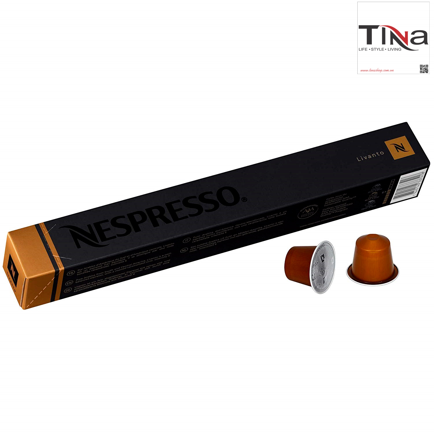 Viên nén cà phê Nespresso Ispirazion Genova Livanto - combo 3 hộp
