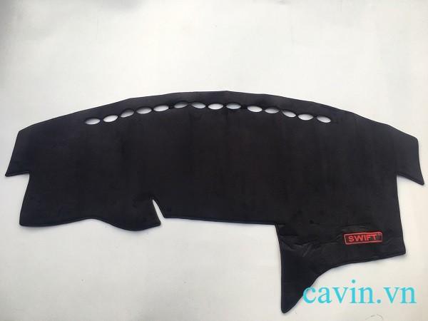 Thảm taplo nhung lông cừu xe Suzuki Swift 2018-2019 - Thảm chống nóng taplo 3 lớp - Phụ kiện xe Suzuki