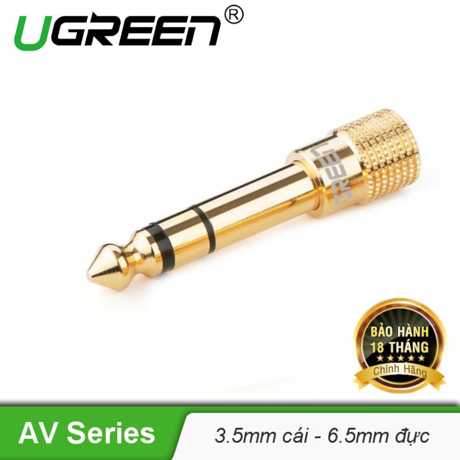 Đầu 3.5mm sang 6.5mm ugreen 20503 - 20503 hàng chính hãng