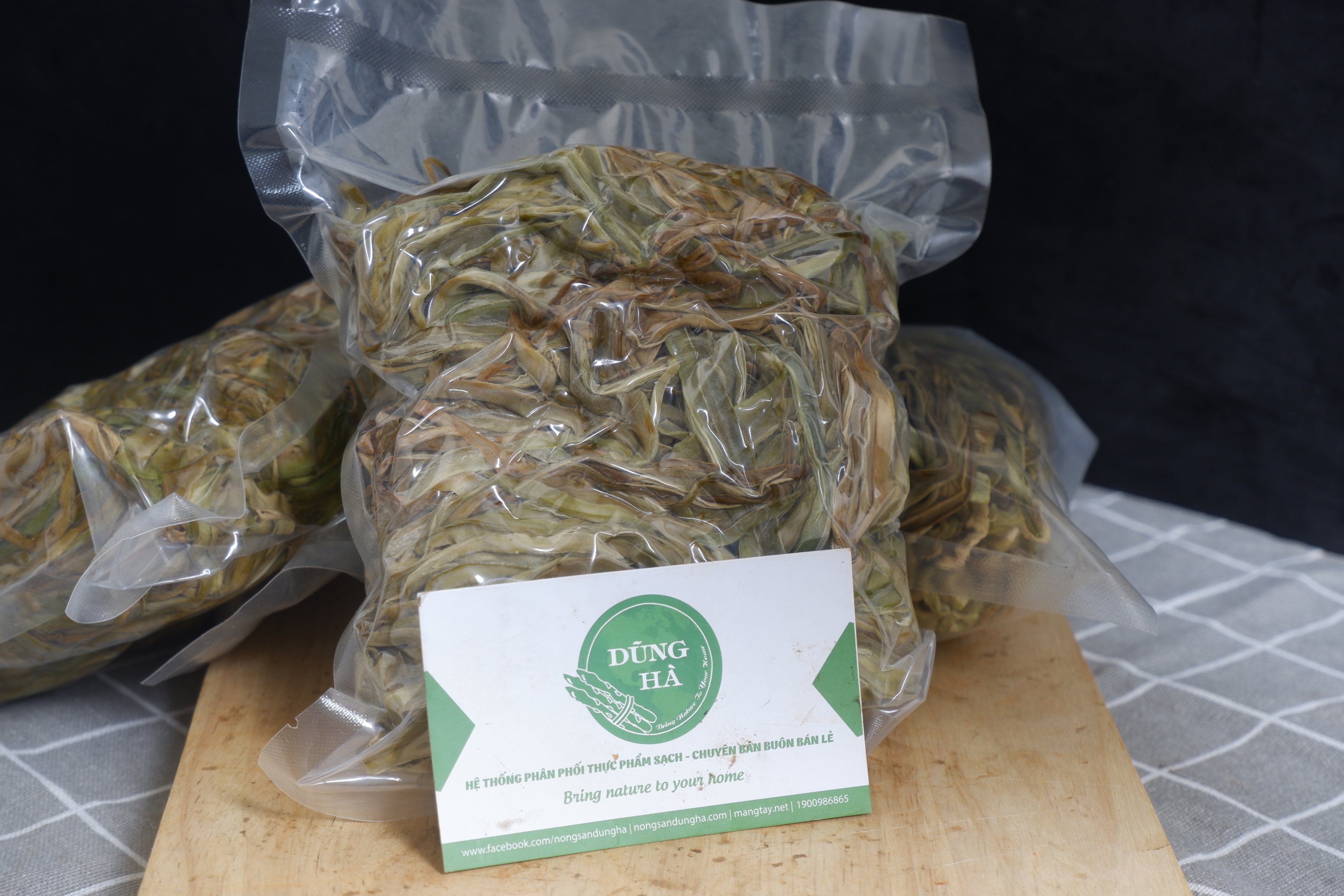 Rau tiến vua - Rau cần biển khô loại 2- gói 500g hút chân không - ảnh thật