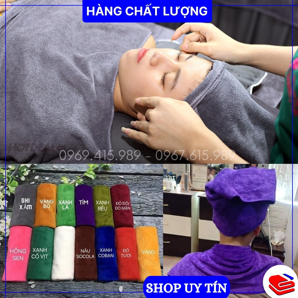 Khăn gội đầu, quấn đầu cho spa, salon tóc - siêu thấm hút nước