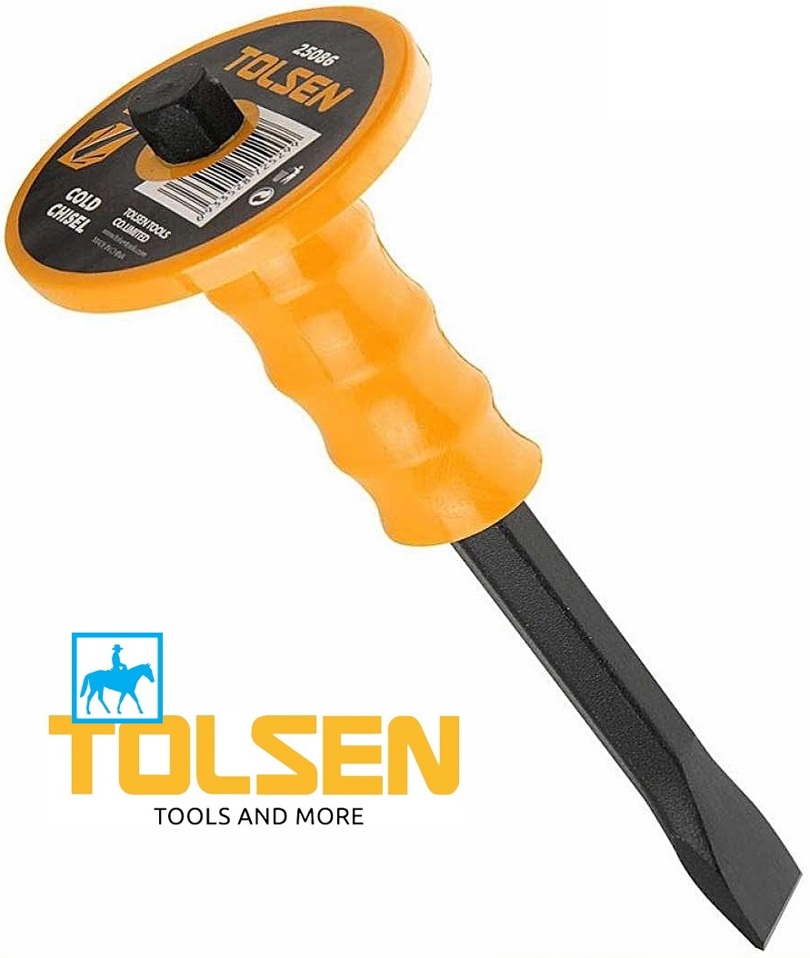 Mũi đục sắt mũi dẹp đục tường bê tông 250mm cold chisel tolsen 25086