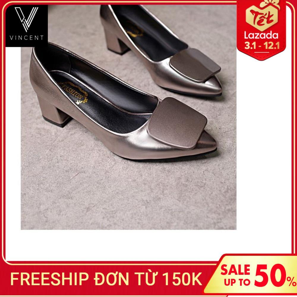 Giày cao gót nữ đế 5cm đủ màu sắc xám , đỏ, đen ,đi êm chân