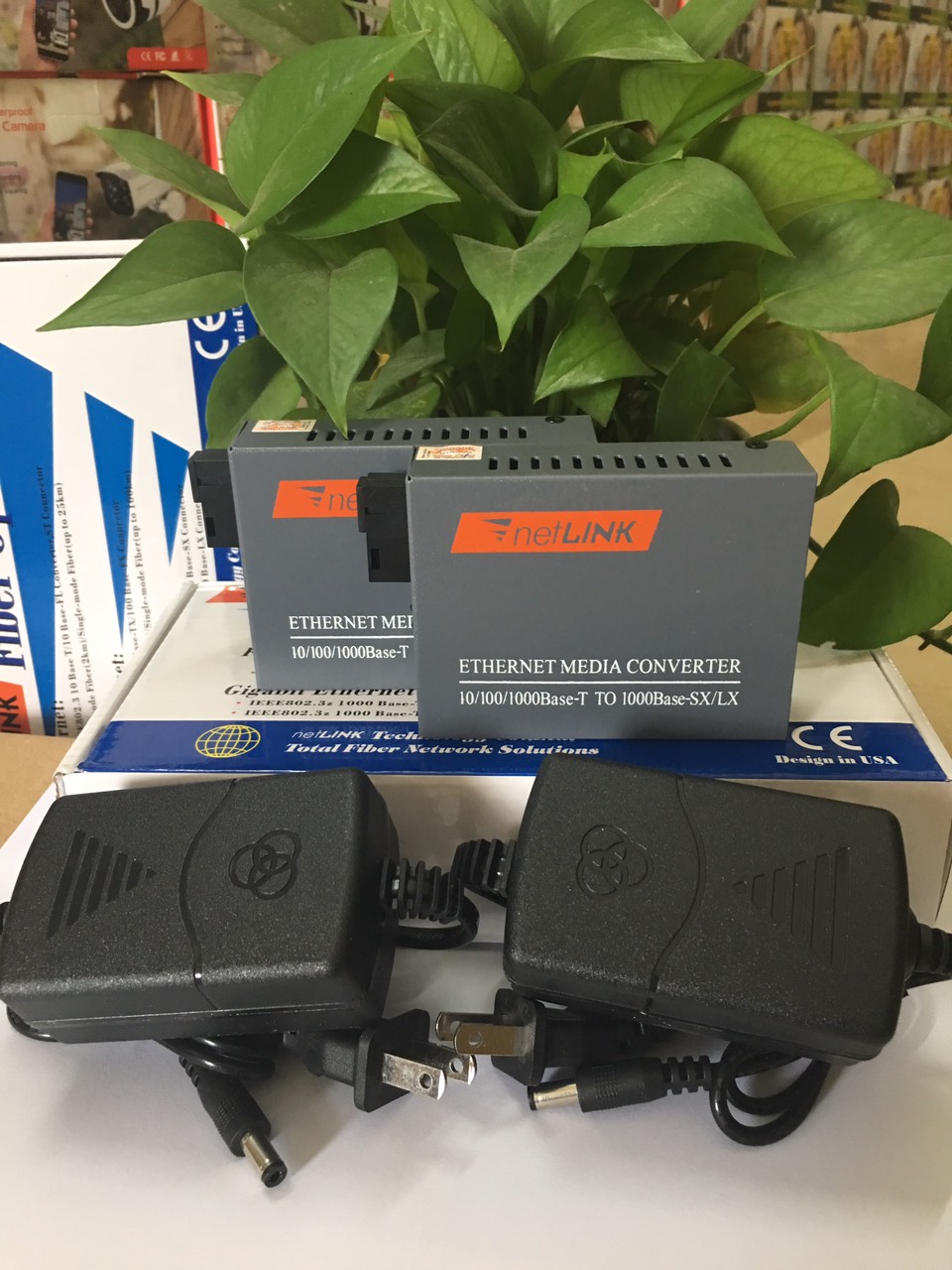 Bộ chuyển đổi quang điện 1 sợi 1000mb netlink htb gs-03