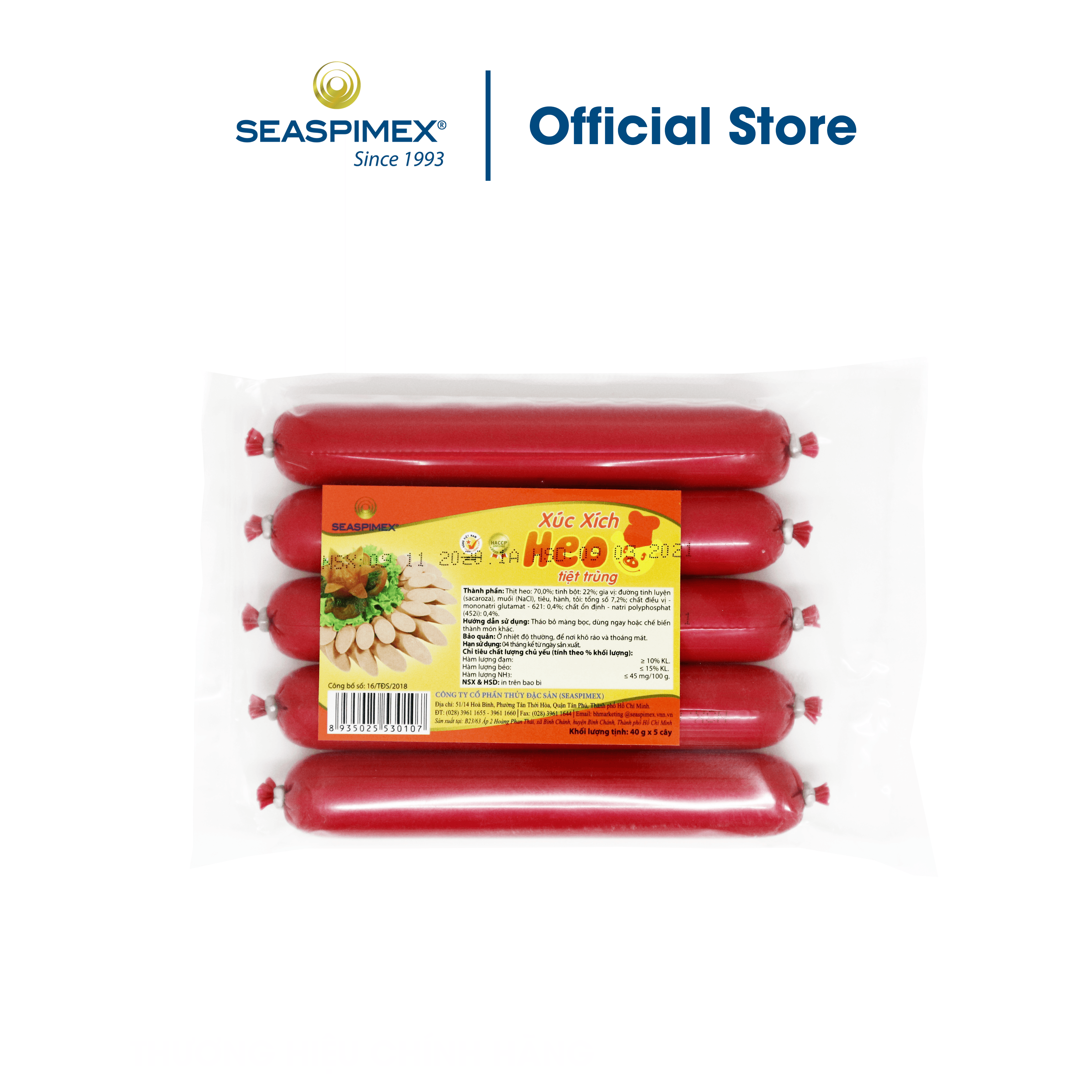 Xúc xích heo seaspimex 200g