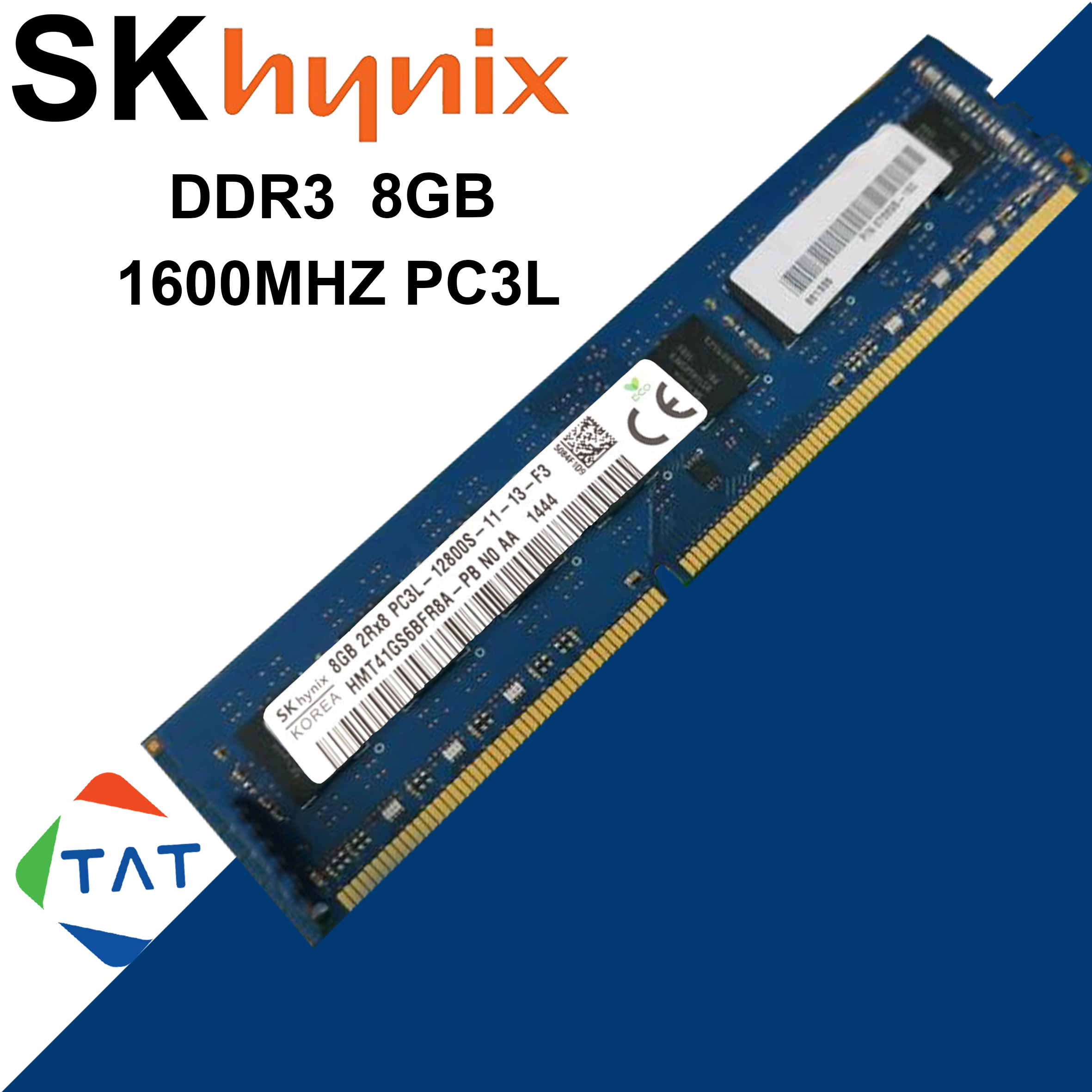 Ram pc 8gb ddr3 1600mhz pc3l-12800u 1.35v hynix samsung micron dùng cho máy để bàn desktop bảo hành 12 tháng 1 đổi 1