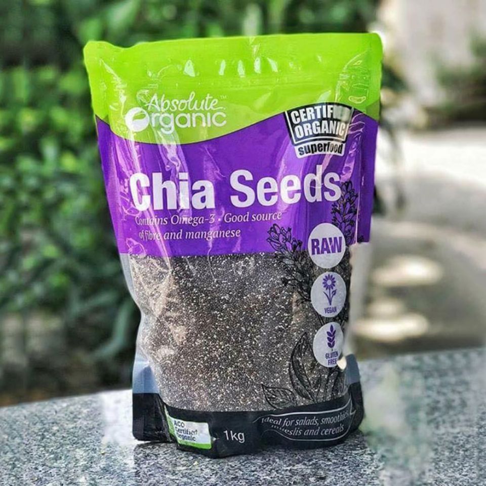 HẠT CHIA Organic Tím Loại 1Kg Của Úc