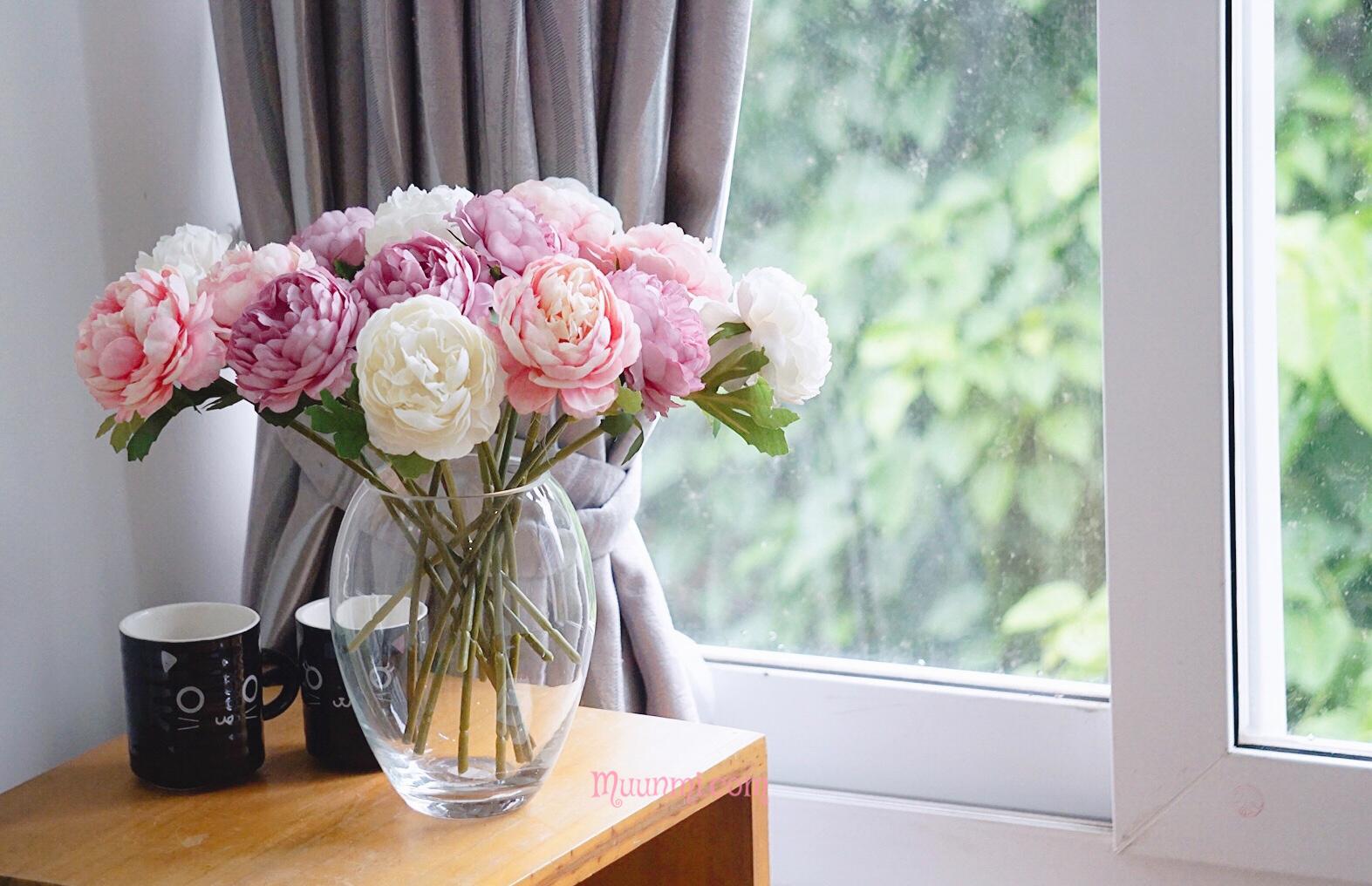 Hoa lụa | Hoa hồng diễm siêu xinh