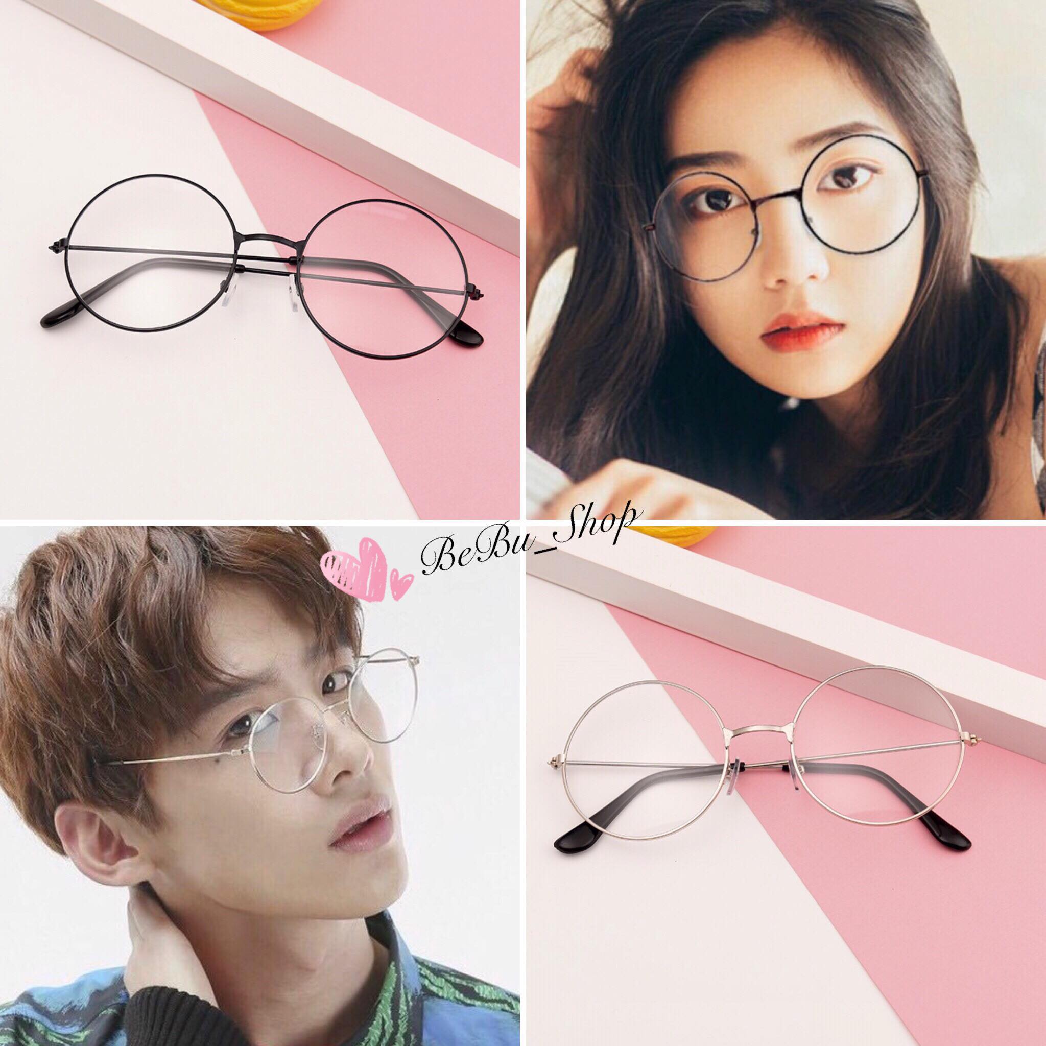 Kính thời trang Nam nữ - Kính mắt Nobita ngố Gọng Tròn giả cận Hot Trend Unisex