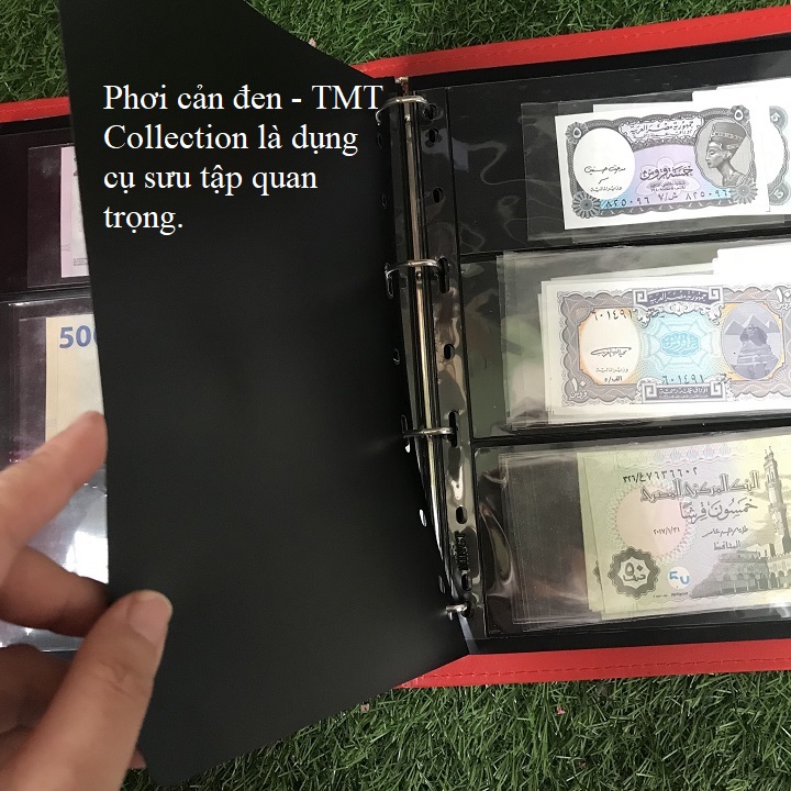 Combo 10 Phơi cản đen Kích thước 216 x 281 mm (dài x rộng ), màu đen, tác dụng chủ yếu của nó là làm phông nền cho những tờ tem tiền được nổi bật hơn cản ánh sáng chiếu vào làm ta không thấy rõ tem, tiền - TMT Collection - SP000837