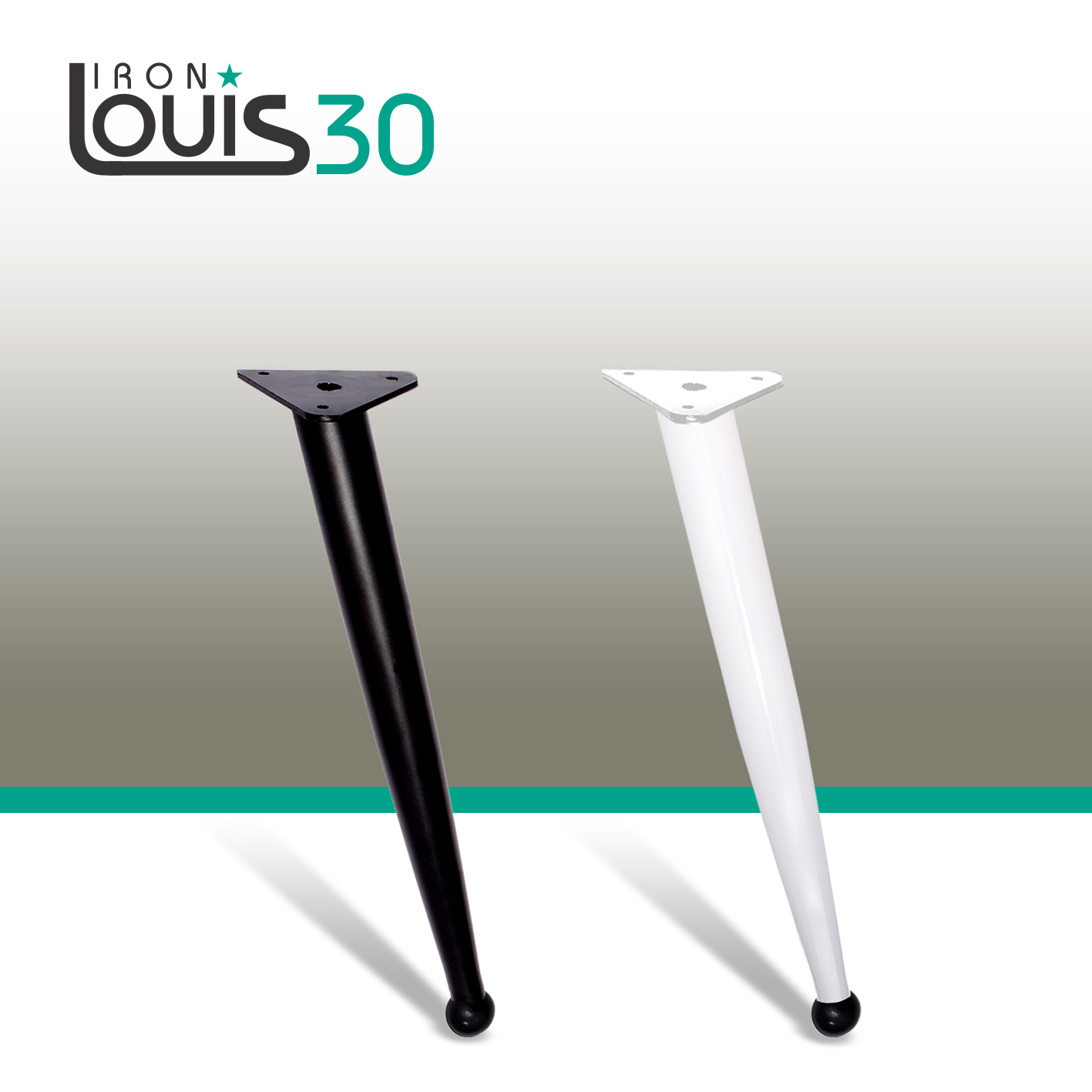 Chân bàn sắt Louis 30cm