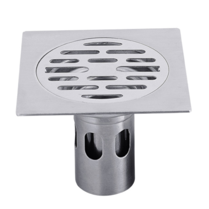 Phễu thoát sàn ngăn mùi cao cấp inox 304 kích thước 10*10cm