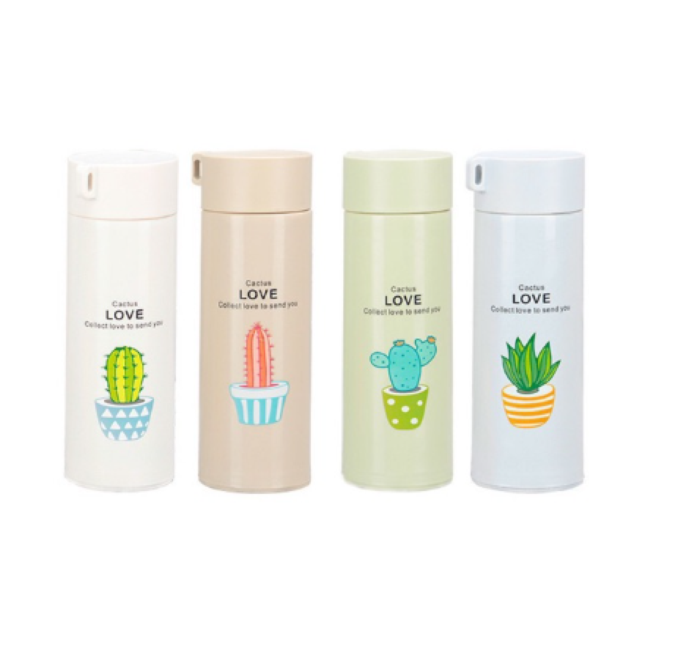 [HCM]Bình giữ nhiệt Inox 304 cao cấp xương rồng LOVE