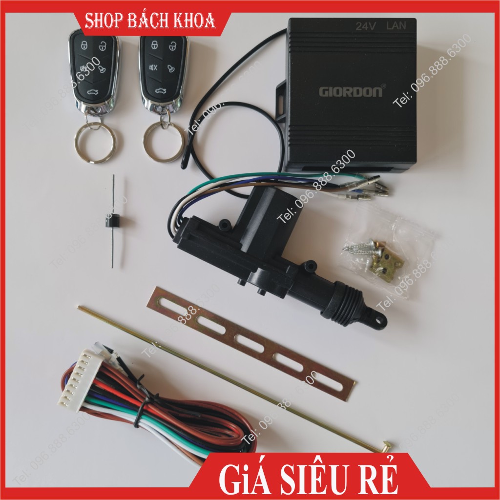 [TẶNG 01 CHUỘT CHỐT CỬA] Bộ điều khiển khóa cửa ô tô GIORDON G6085 - Dùng cho ô tô 24V - Dùng cho xe tải, xe đầu kéo - Shop Bách Khoa