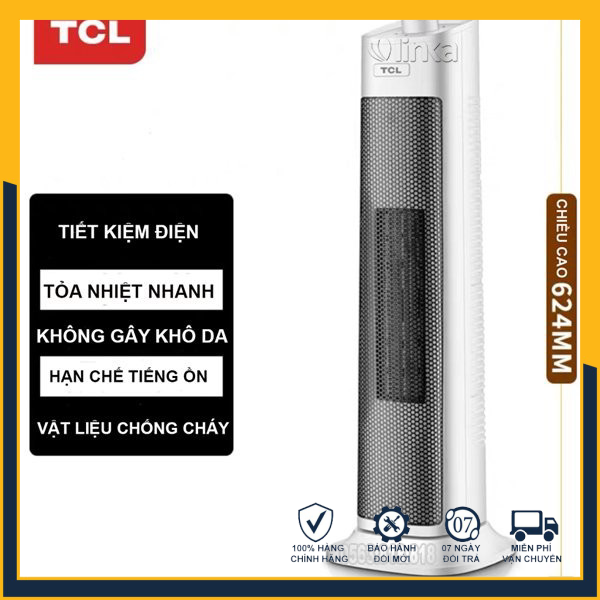 Quạt sưởi gốm cao cấp TCL, Đèn sưởi gốm TCL chính hãng - Làm ấm nhanh, tỏa nhiệt đều, xoay 120 độ