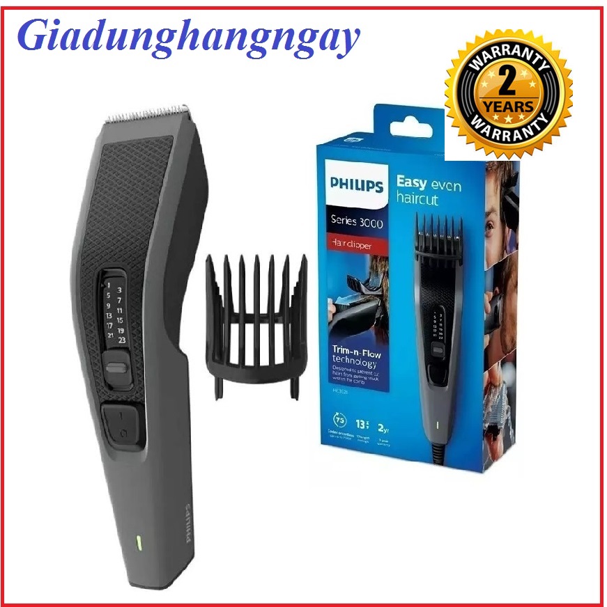 Máy cắt tóc HC3520 Lưỡi cắt bằng thép không gỉ Cắt tóc thật đều và thật dễ