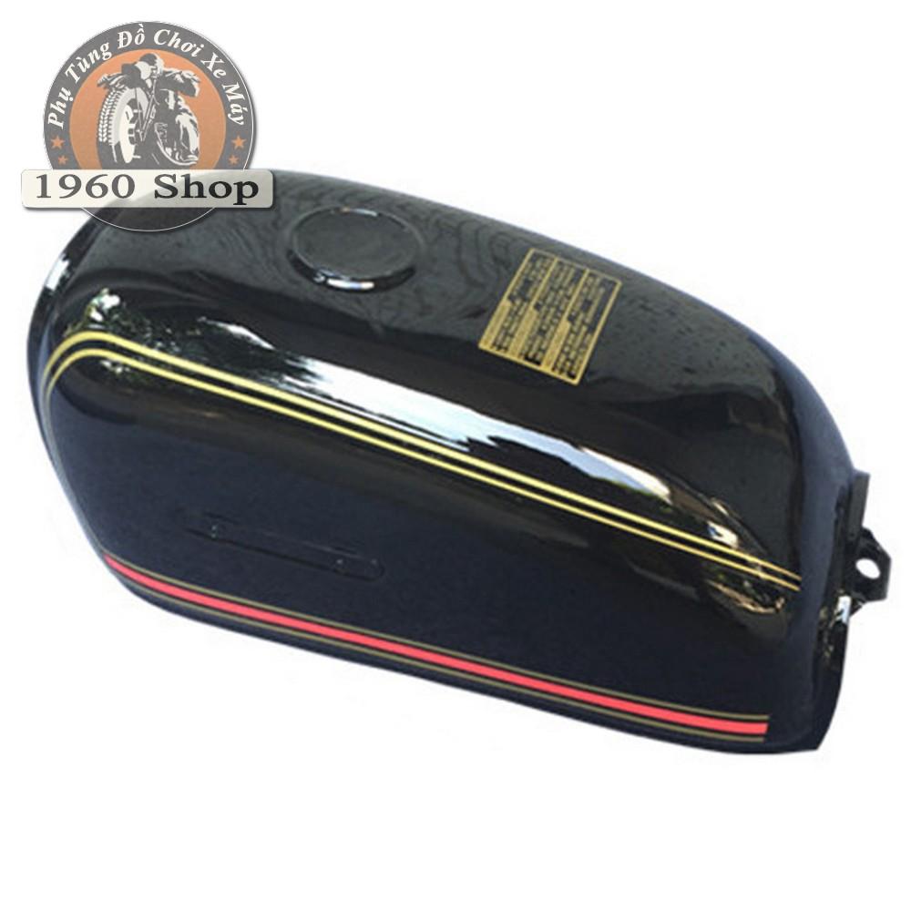 bình xăng xe máy - bình xăng CD 70/90 kèm nắp và khóa xăng phù hợp độ Cafe Racer Tracker GD110 SU GN125 Win CD 67 Dream CUB và các loại xe máy