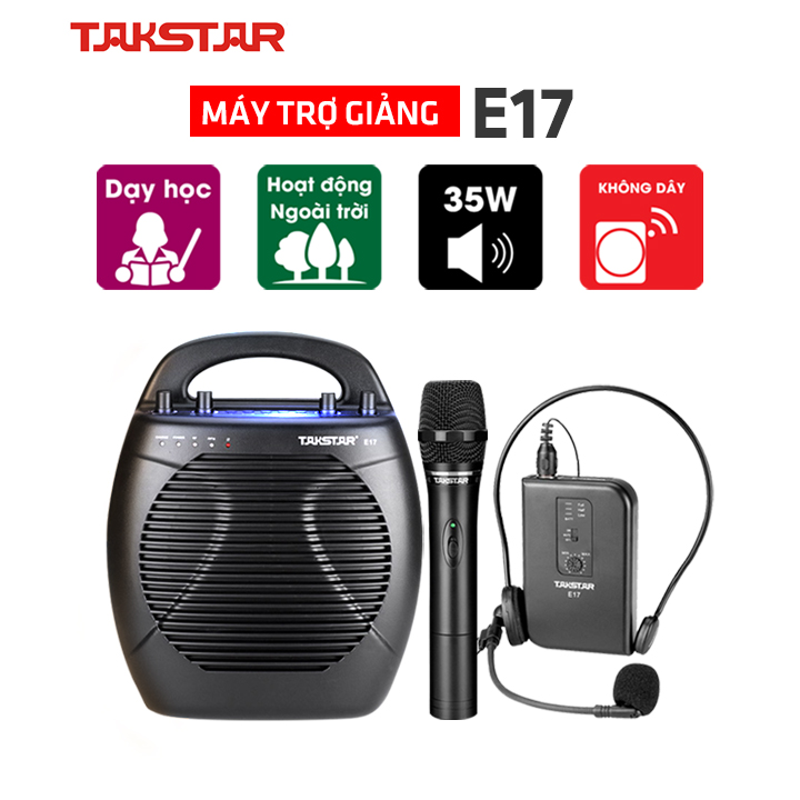 Máy trợ giảng TAKSTAR E17 Loa trợ giảng giáo viên hướng dẫn viên công suất lớn bảo hành 1 năm
