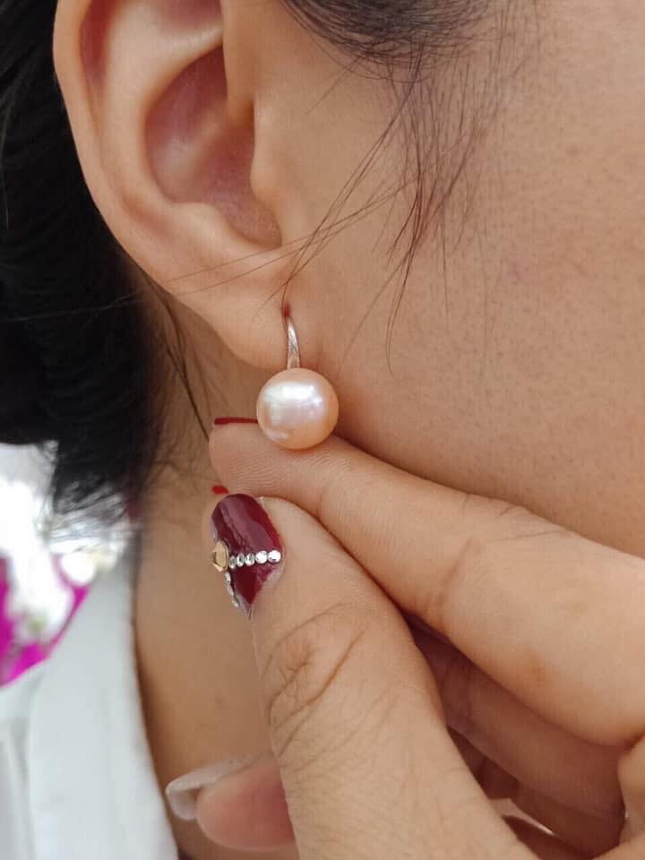 HOA TAI NGỌC TRAI  THẬT KIỂU MÓC MÀU CAM SIÊU DÊ THƯƠNG- HÌNH CHỤP CỦA SHOP