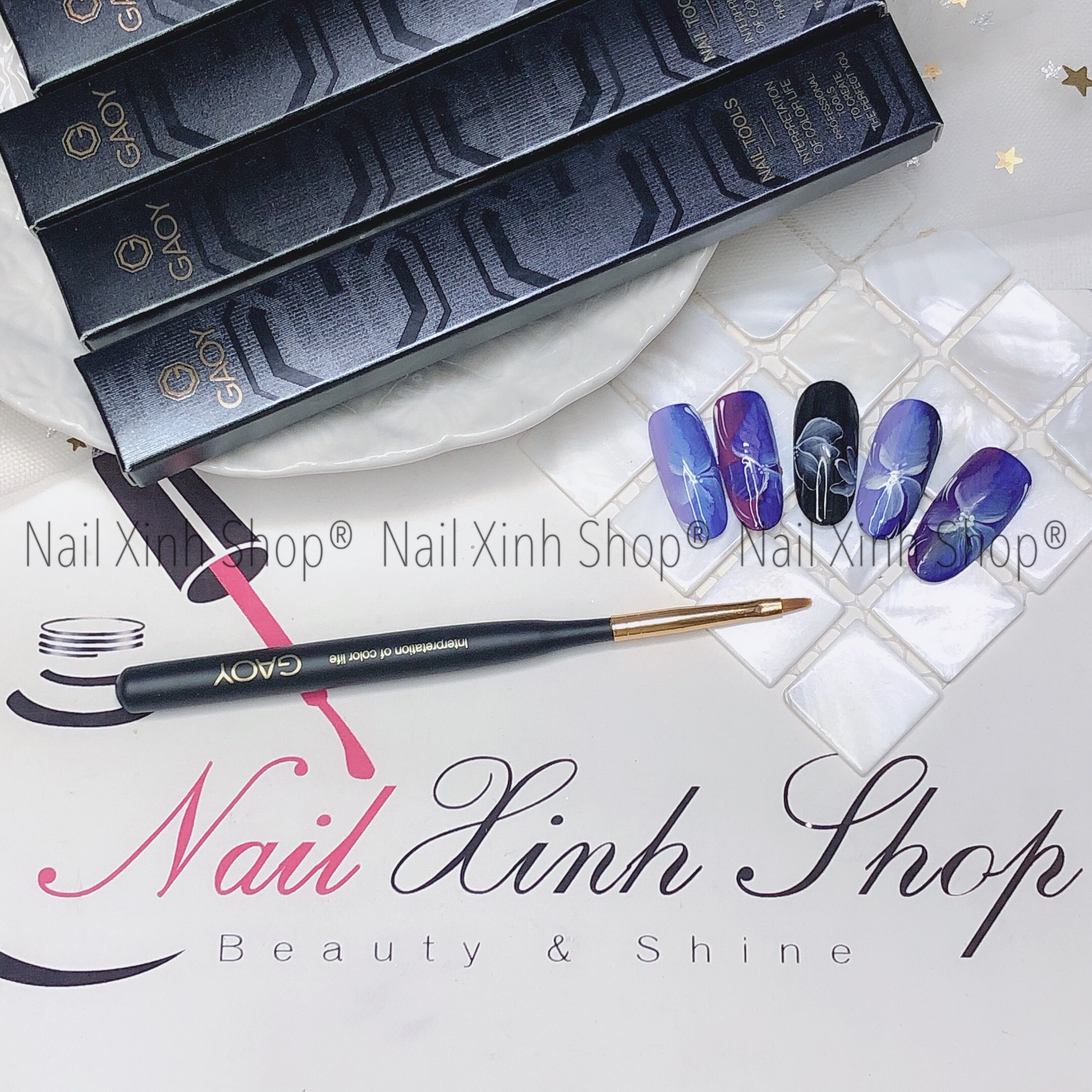 [HCM]Cọ hoa cúc vẽ nail chuyên nghiệp cọ hoa cúc đầu tròn cao cấp chuyên dụng nail salon 2020