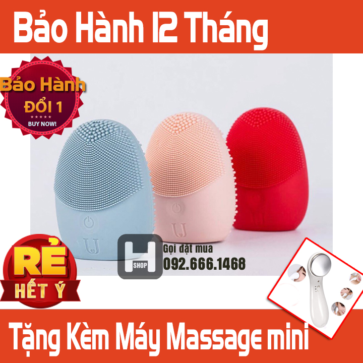 Máy rửa mặt massage xiaomi jordan & judy vc001 dùng pin aaa bền bỉ lông silicon 2 mặt mềm mại miniso
