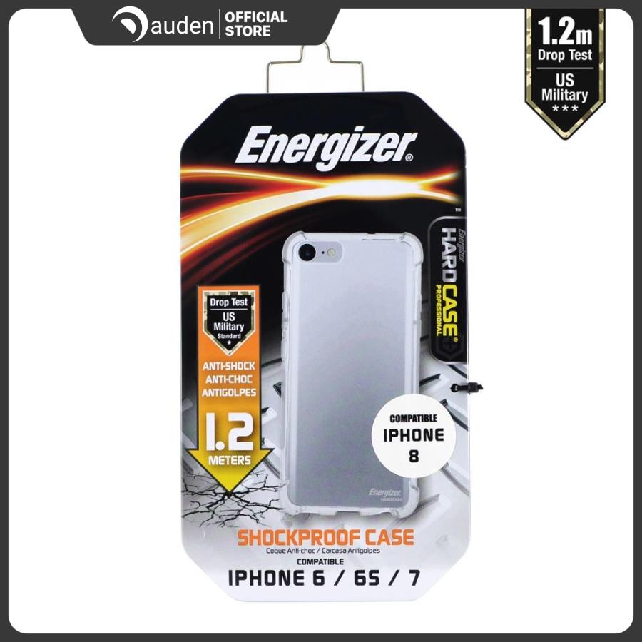 Ốp lưng trong suốt energizer chống sốc 1.2m cho iphone 6/7/8 - encma12ip7tr