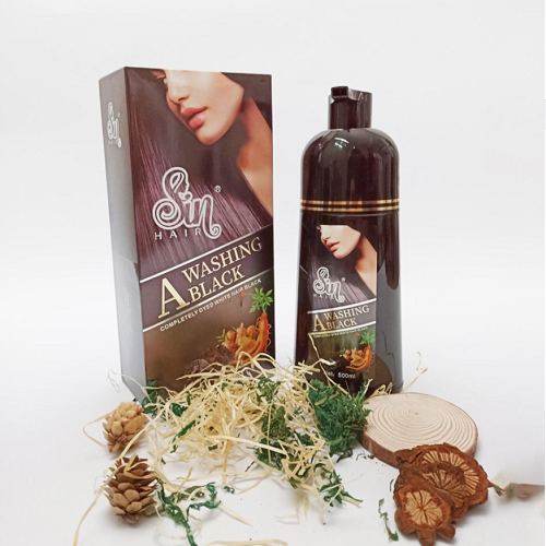 Dầu gội phủ bạc nhân sâm sin hair, giúp cải thiện tóc hư tổn và  gội cực kỳ thơm, không hại da tay mà tóc vẫn mềm chị ạ! Đặc biệt là không gây dị ứng, ngứa