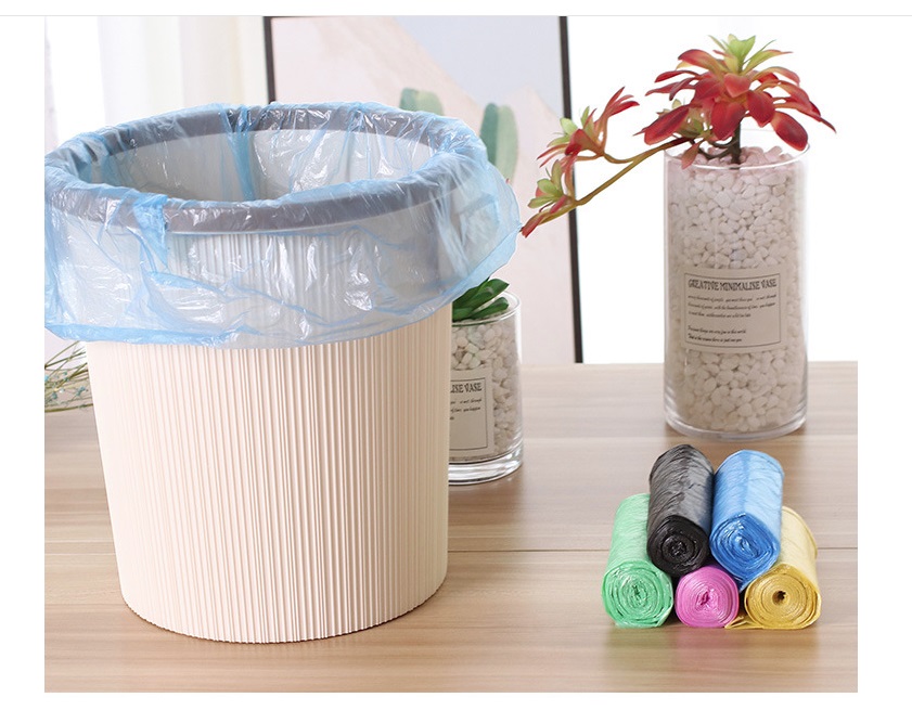 100 Túi đựng rác tự hủy nhiều màu