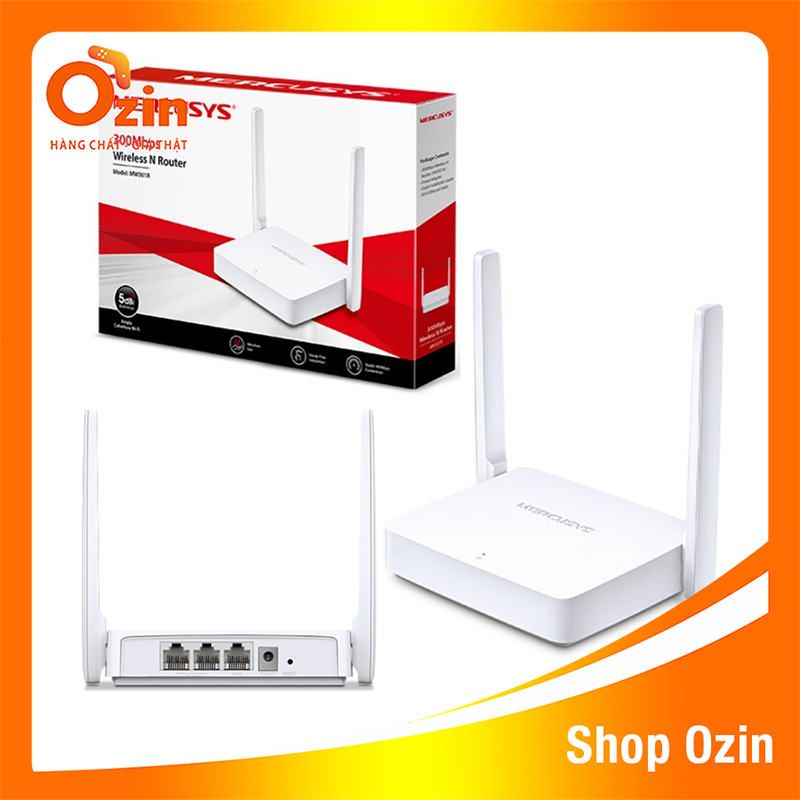 Bộ phát Wifi Mercusys MW301R chuẩn N 300Mbps 2 râu 301R