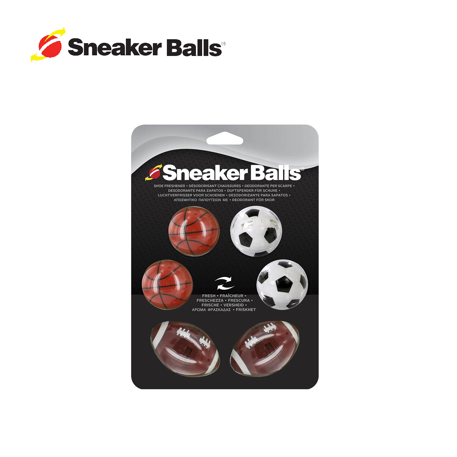 6 Viên Bóng thơm khử mùi kháng khuẩn cho giày tủ đồ Sneaker Balls Sport balls 20-220