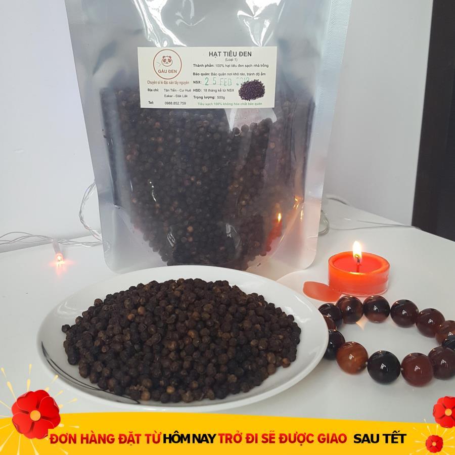 Hạt tiêu đen nhà trồng sạch 100% - Hạt tiêu đen Đắk Lắk - Hạt tiêu sạch - 500g