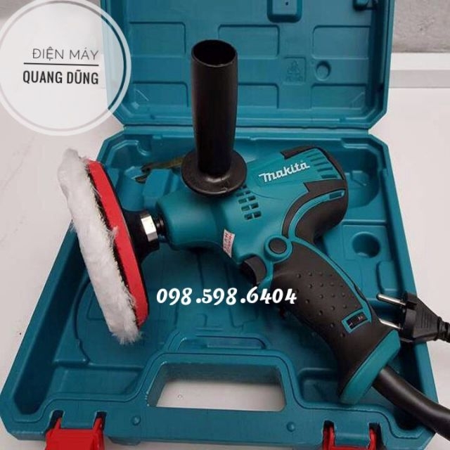 Máy đánh bóng ô tô Makita GV6010 6 cấp độ - Máy chà nhám ô tô, xe máy Mini, máy đánh bass dùng điện 220V