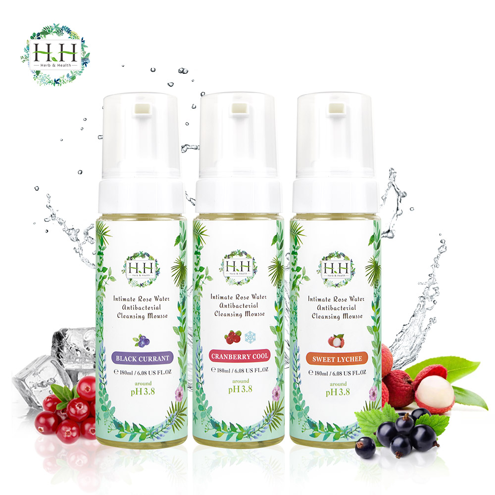 HH DUNG DỊCH VỆ SINH DẠNG BỌT HOA HỒNG ( HƯƠNG LÝ CHUA ĐEN)