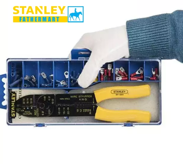 Kềm bấm cos 9inch 230mm stanley 84-253-22 có hộp đầu cos taiwan