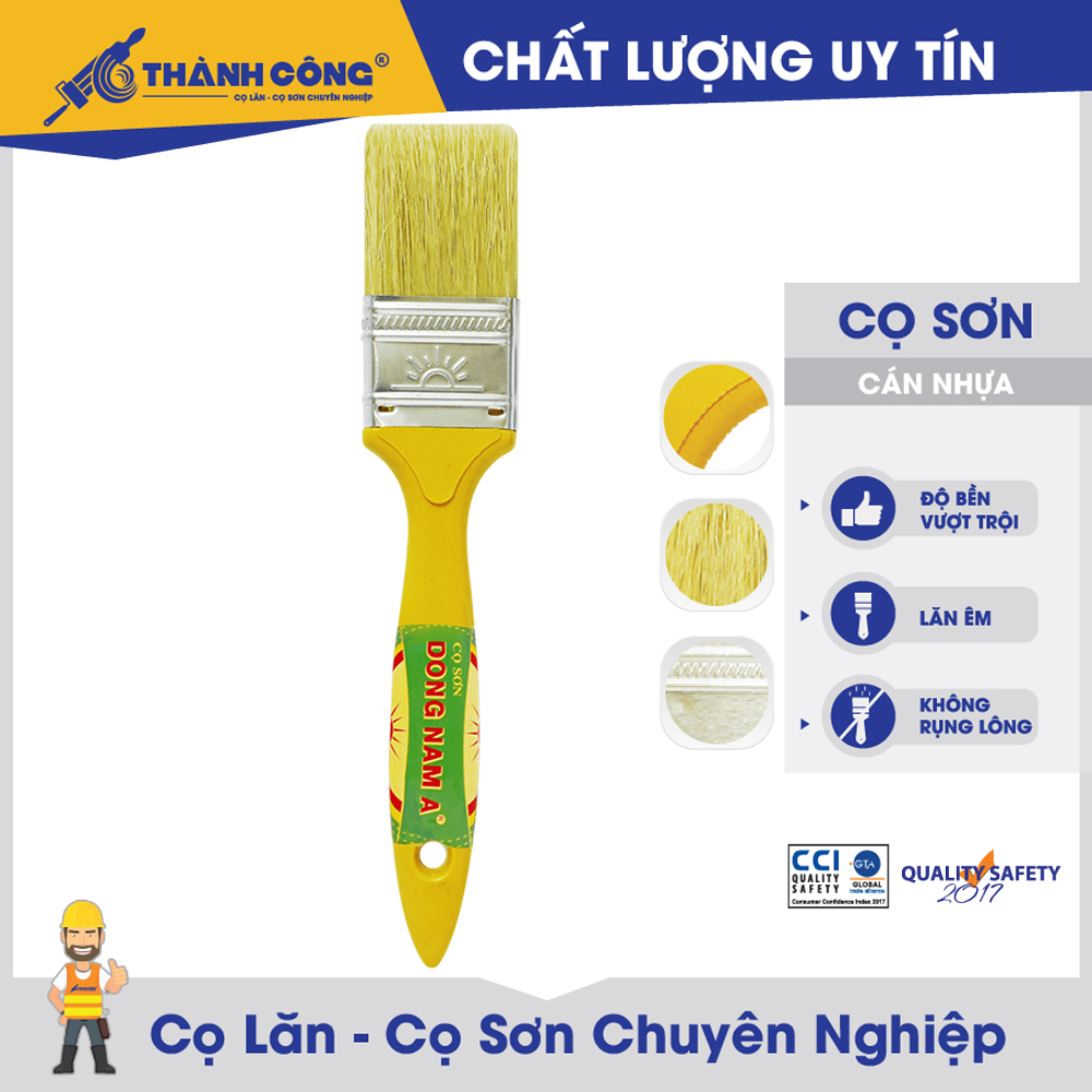 12 cây - Cọ sơn Đông Nam Á - chổi quét sơn cọ quét sơn nhà cửa dùng được cho sơn dầu và sơn nước thấm sơn tốt tải sơn đều cho bề mặt mịn