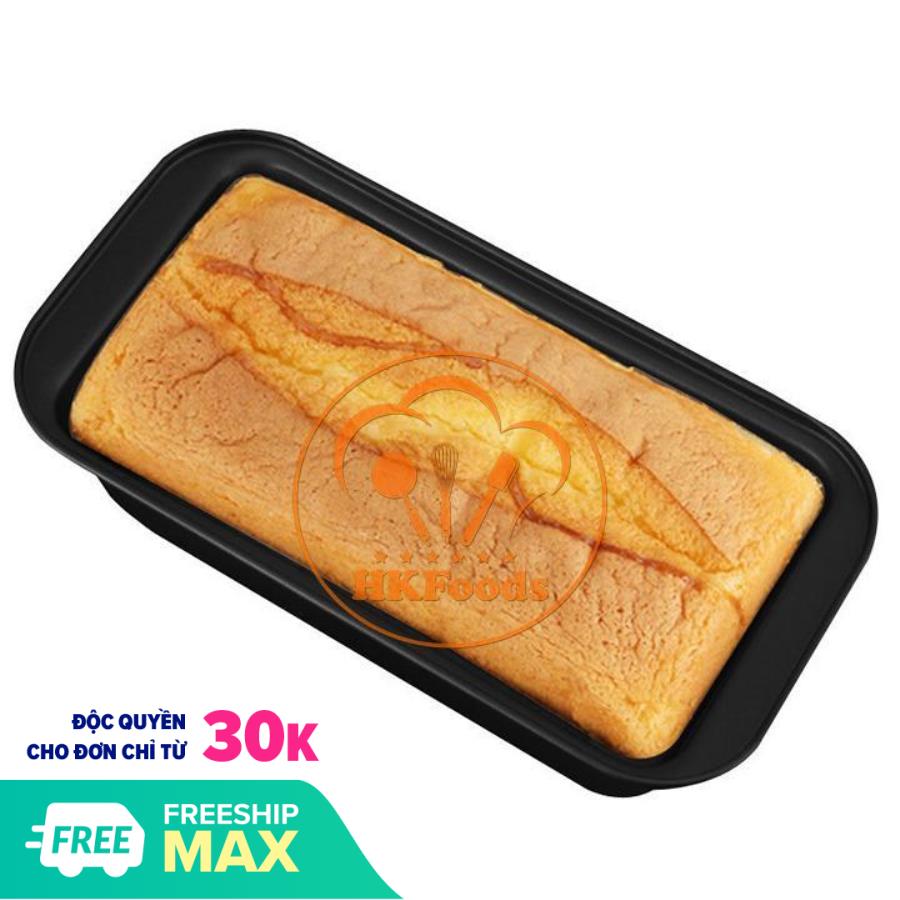 Khuôn chống dính hình chữ nhật dùng làm bánh mỳ 25x13cm (khuôn loaf)