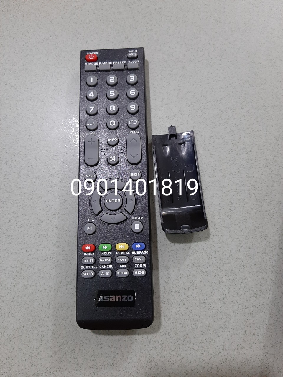 Điều khiển Tivi Asanzo - Enter nút tròn ( hàng chính hãng mới 100%)