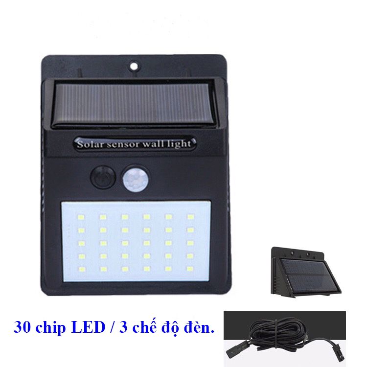 Đèn năng lượng mặt trời Solar 30/48/100 COB LED siêu sáng 3 chế độ sáng - milana-shop - HCM