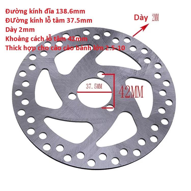 Đĩa phanh xe cào cào bánh lớn 2.5-10