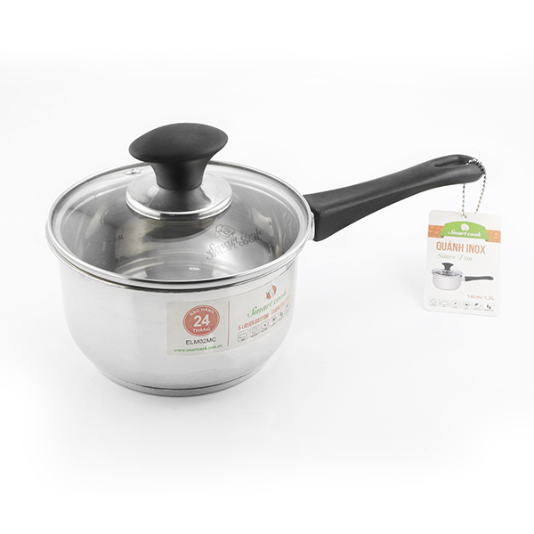 Quánh inox đáy từ cao cấp Elmich Smartcook SM-6989 14 cm