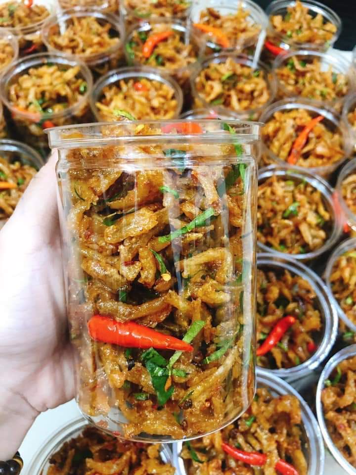 CÁ CƠM RIM LÁ CHANH - TỎI ỚT 250GR