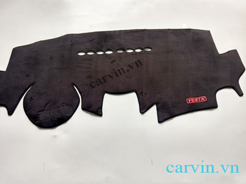 Thảm taplo nhung lông cừu xe Ford Fiesta 2010-2013- Thảm chống nóng taplo 3 lớp - Phụ kiện xe Ford