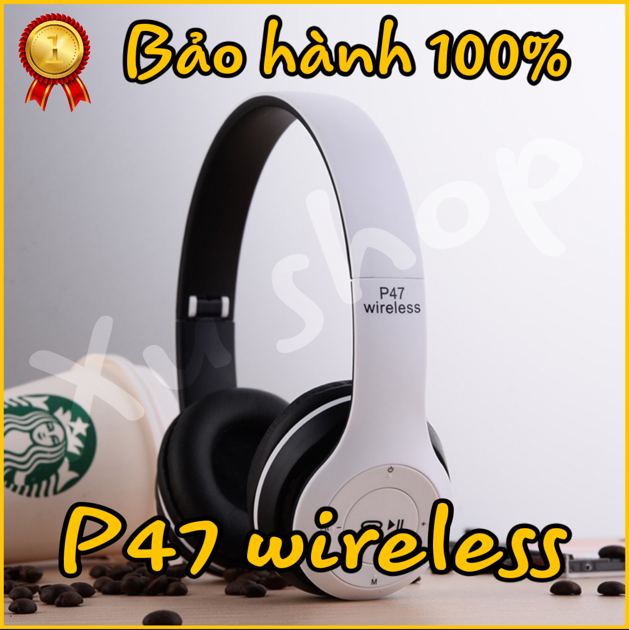 Tai nghe WIRELESS HEADPHONES P47 5.0+EDR. Tai nghe dạng chụp P47 cao cấp