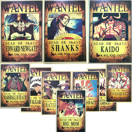 Lịch Sử Giá Bộ 10 Tấm Poster Truy Nã One Piece Gồm Ace, Tứ Hoàng Và Thất Vũ  Hải Với Mức Truy Nã Mới Nhất Hiện Nay Cập Nhật 3/2023 - Beecost
