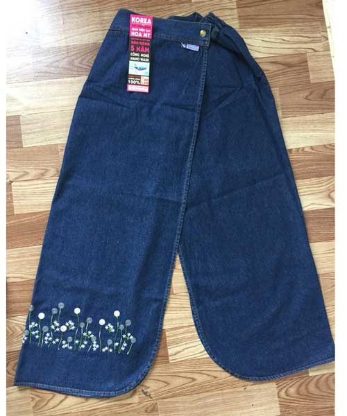 [HCM]QUẦN CHỐNG NẮNG JEAN XẺ TÀ MẶC ĐƯỢC 2 DẠNG VÁY VÀ QUẦN