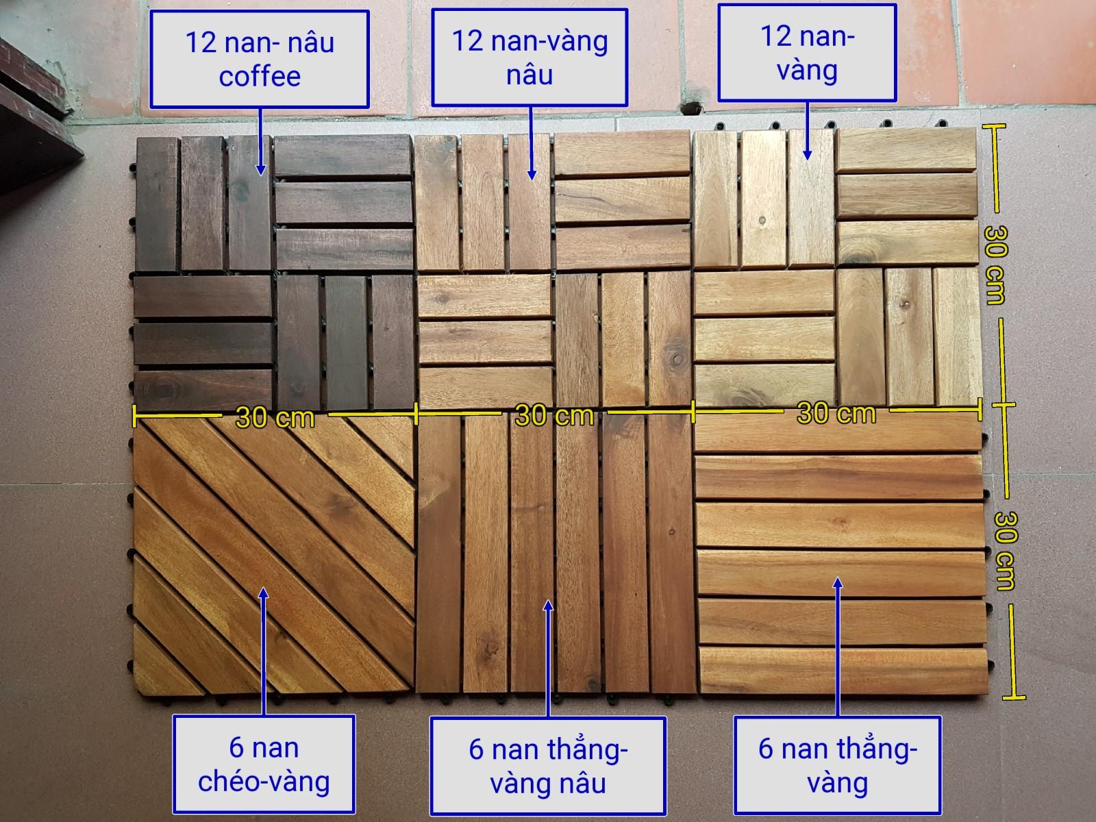 Sàn gỗ tự nhiên vỉ nhựa