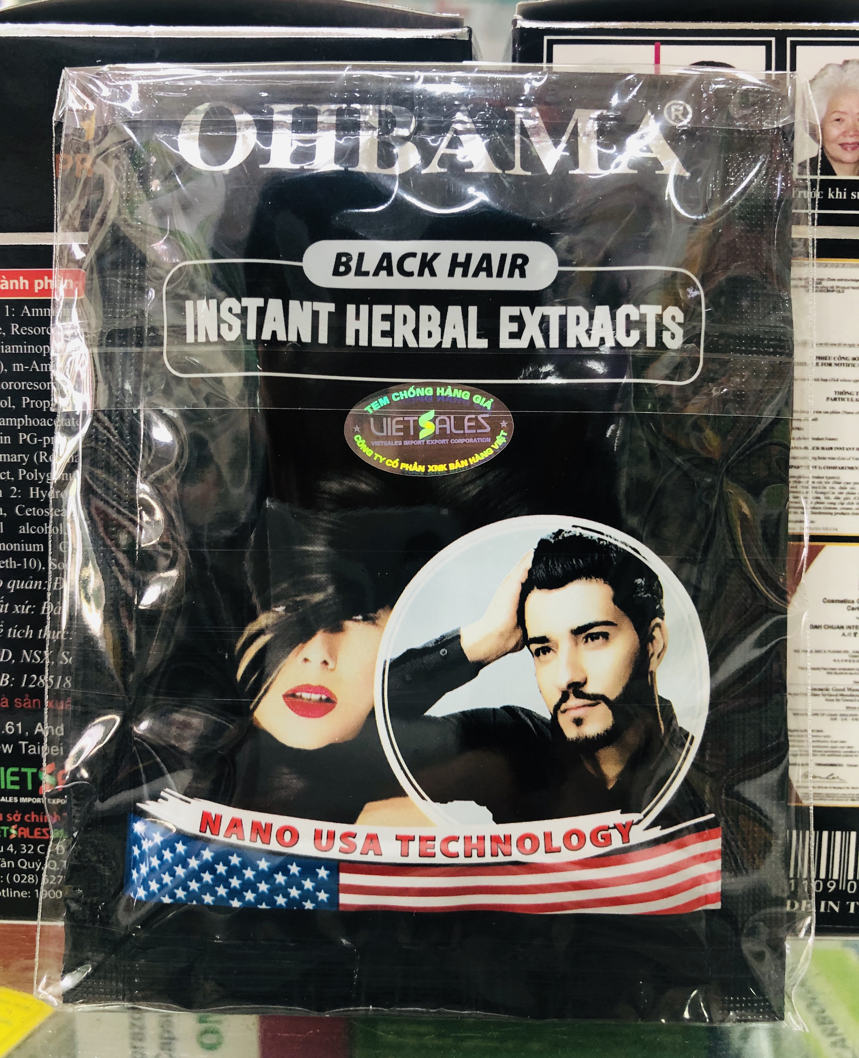 Gội là đen - OHBAMA - bán lẻ từng gói - 20ml/gói